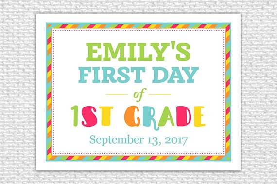 Colorful Back-to-School Sign