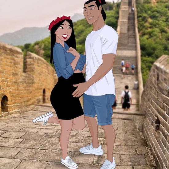 Artist Transforms Disney Princesses Into Pregnant Women