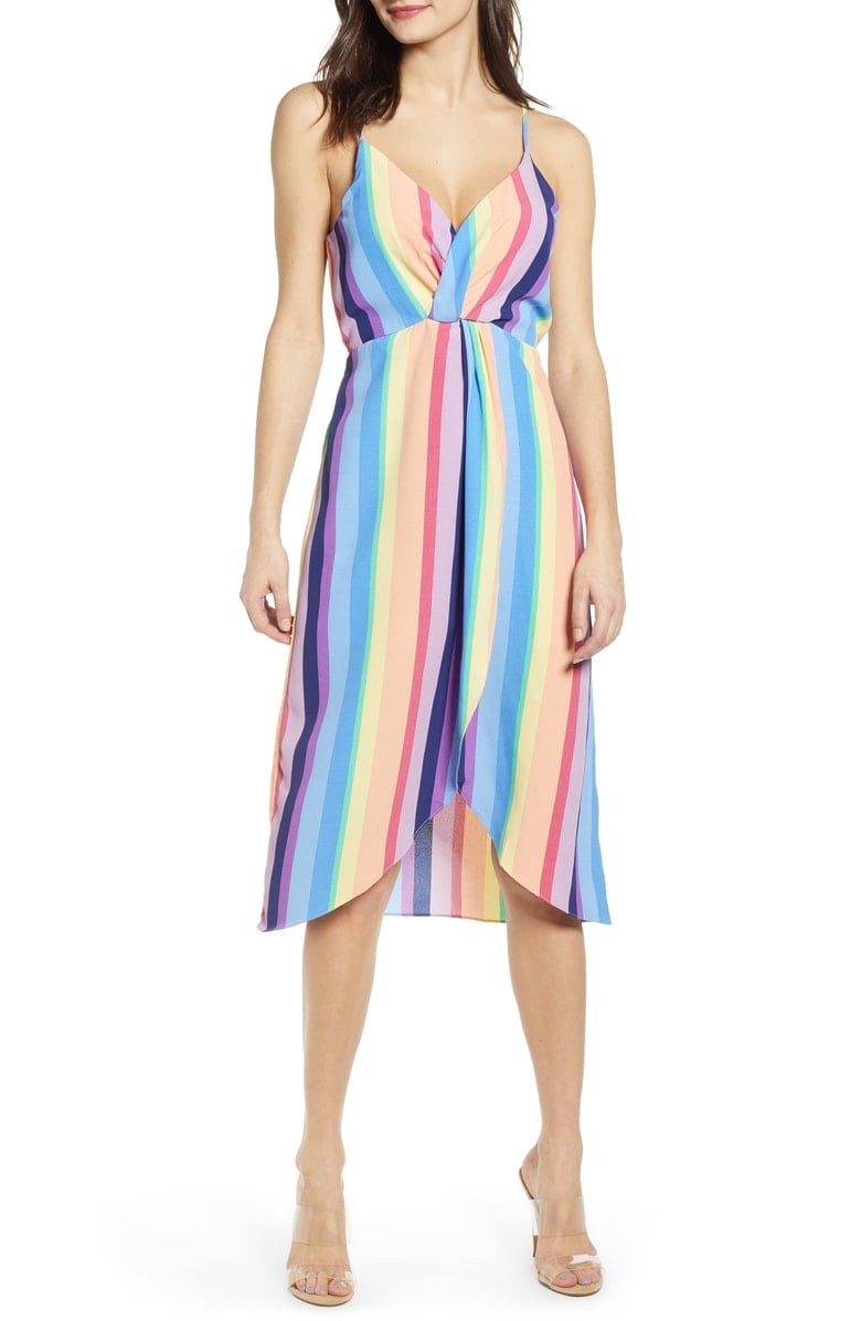 J.O.A. Rainbow Stripe Dress
