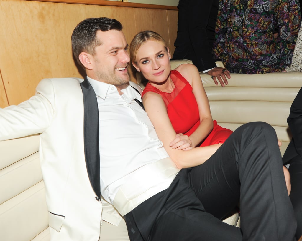 After changing her dress, Diane kicked back with her beau inside the Met Gala afterparty at The Standard in NYC.