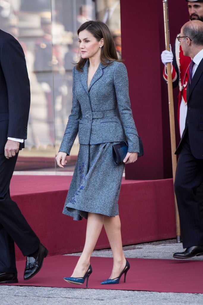 Letizia in Felipe Varela, April 2018