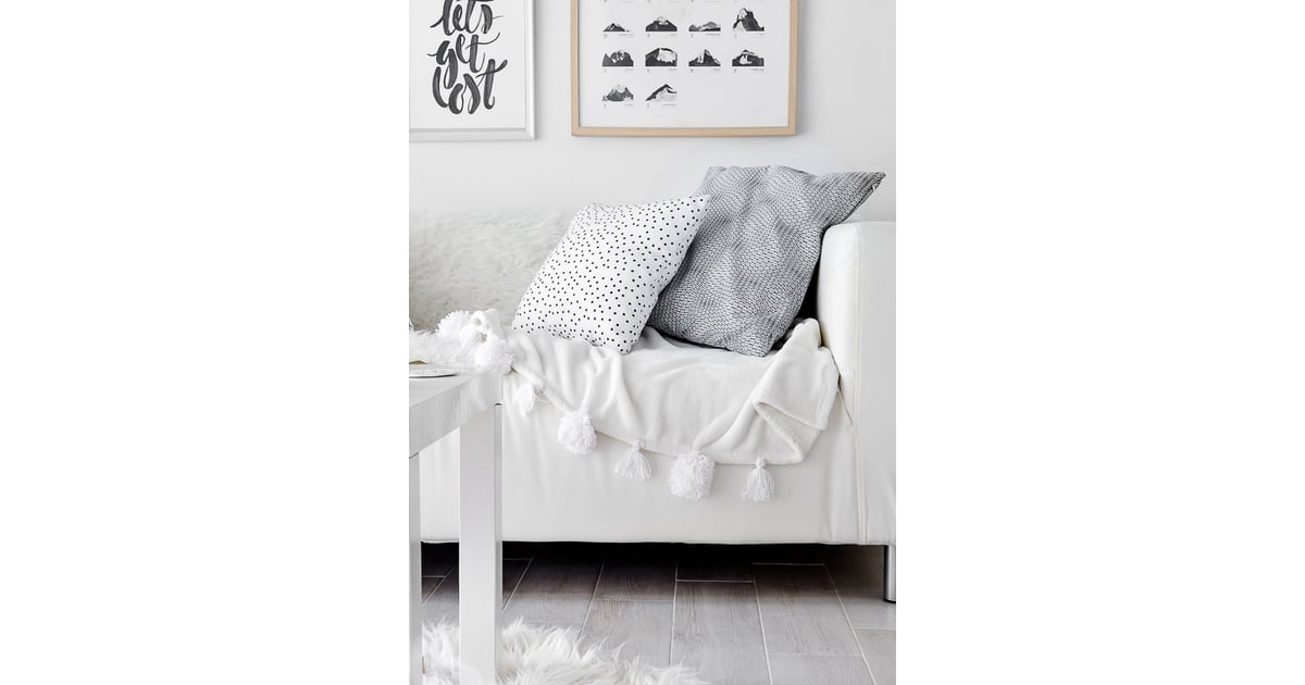 PomPom Blanket Ikea Hacks For Fall POPSUGAR Home Photo 10