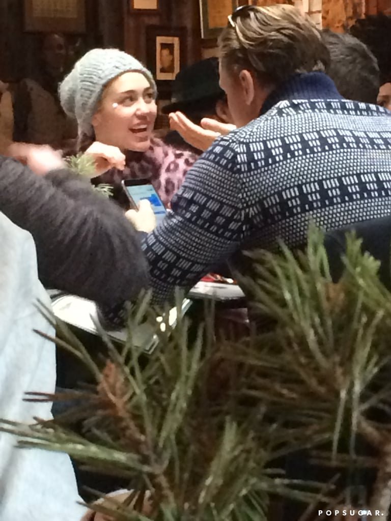 Miley Cyrus With Patrick and Arnold Schwarzenegger | Photos