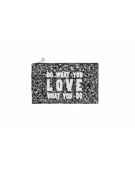 Forest of Chintz Black & White 'Wise Words' Bag
