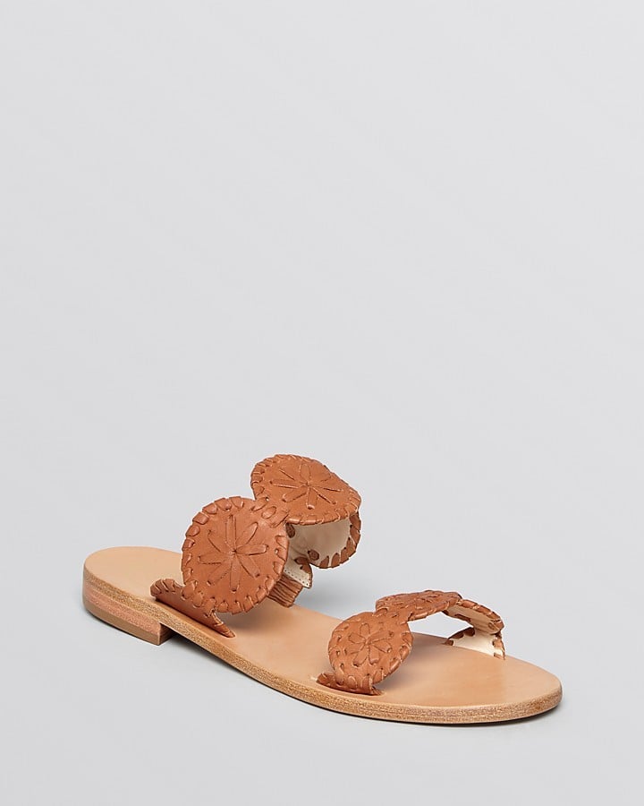 Jack Rogers Leather Slide Sandals