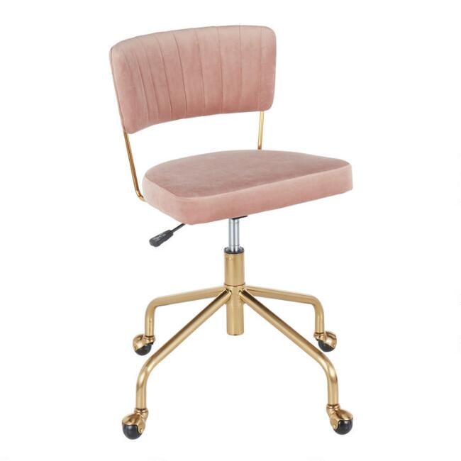 Velvet Mia Upholstered Office Chair