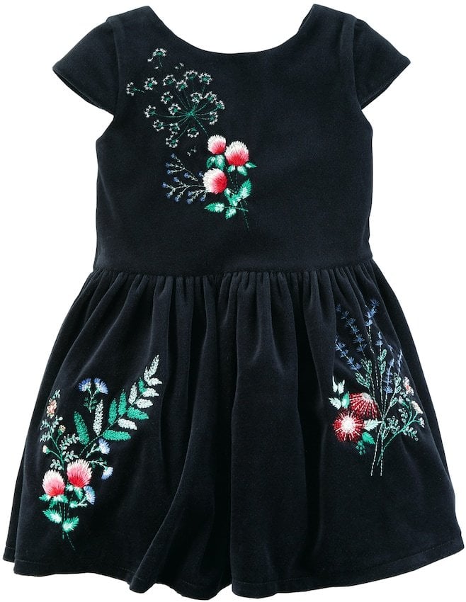 Carter's Velvet Floral Dress ($17, originally $42)