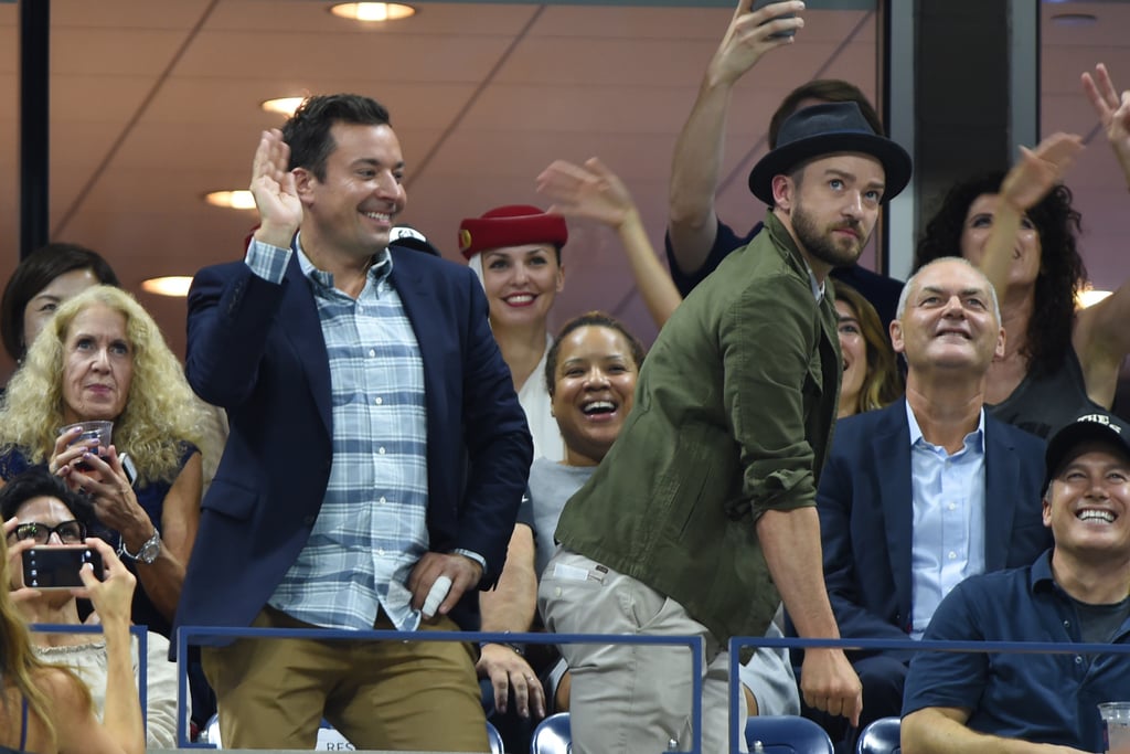 Justin Timberlake and Jimmy Fallon at the US Open 2015