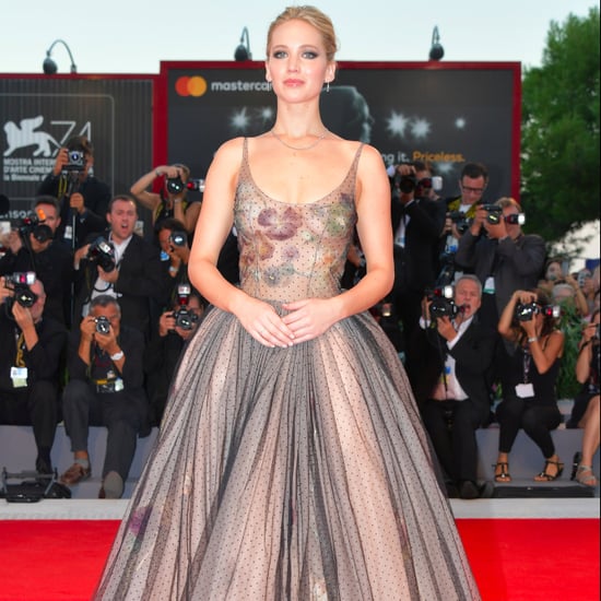 Jennifer Lawrence Dior Gown at Venice Film Festival