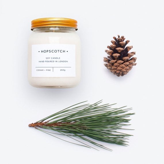 Hopscotch London Cedar + Pine Scented Candle