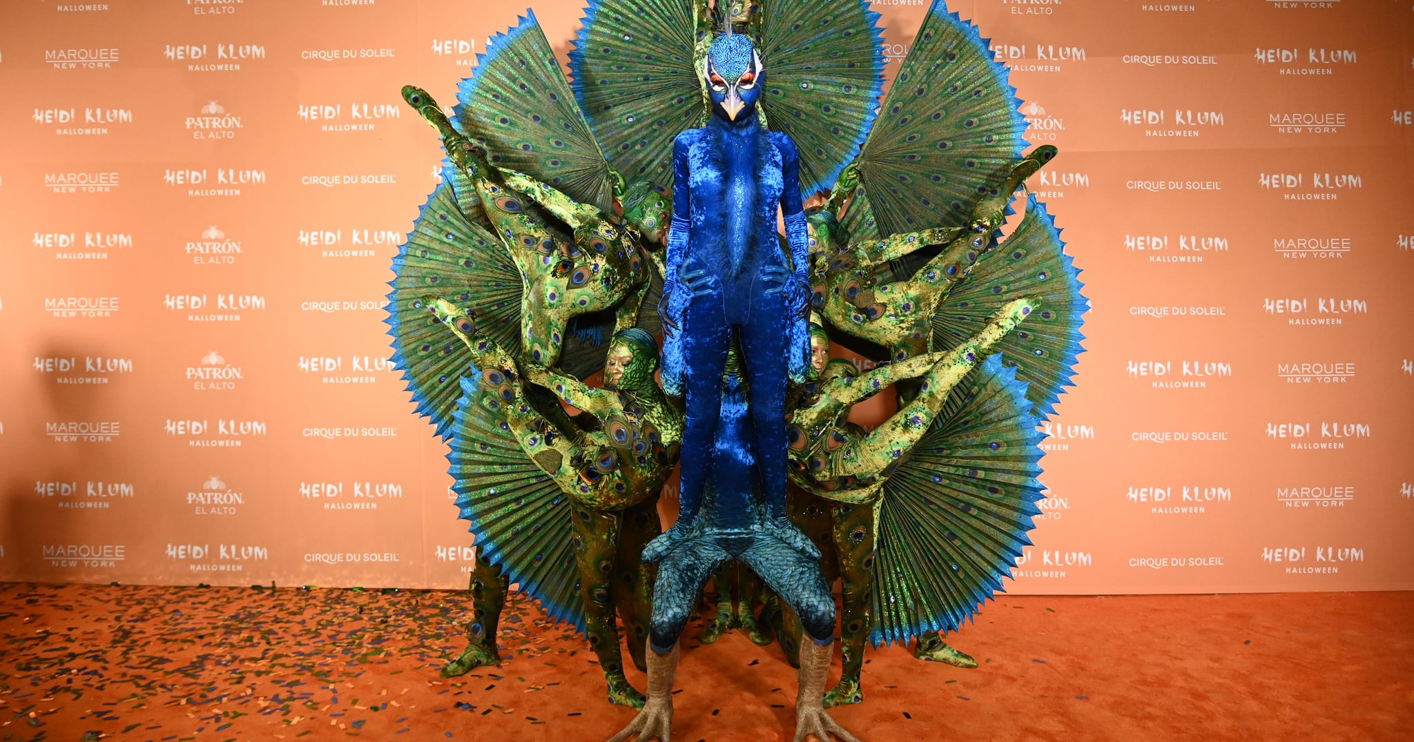 One of Heidi Klum's Peacock Performers Shares How the Halloween Costume Came to Life