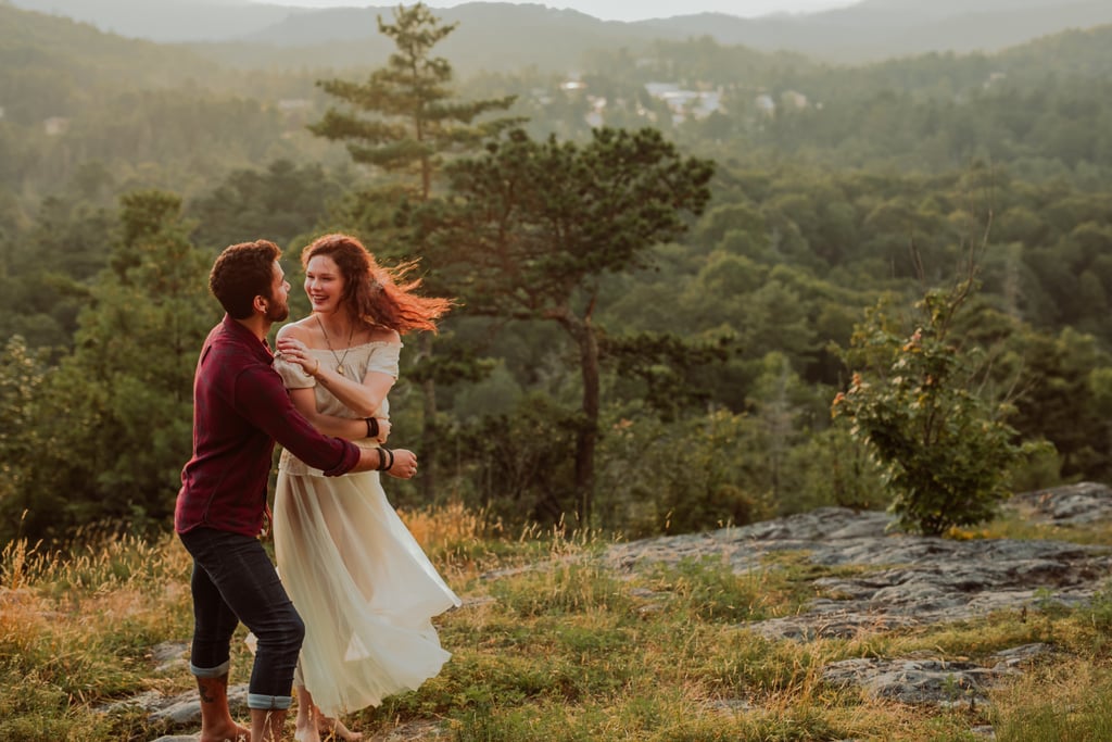 Romantic Forest Engagement Shoot Popsugar Love And Sex Photo 45 6181