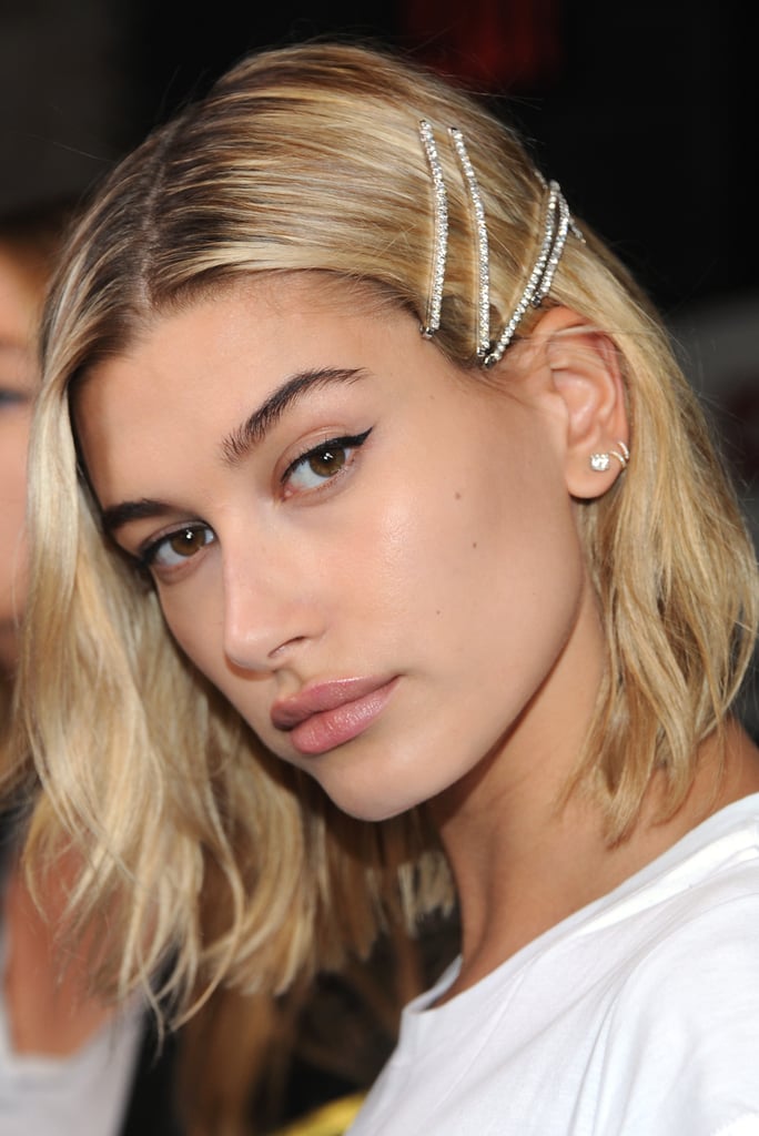 Hailey Baldwin Backstage at the Zadig & Voltaire Fashion Show