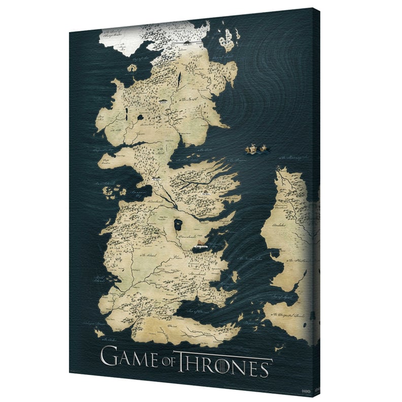 Pyramid America Game of Thrones Map Canvas Wall Art