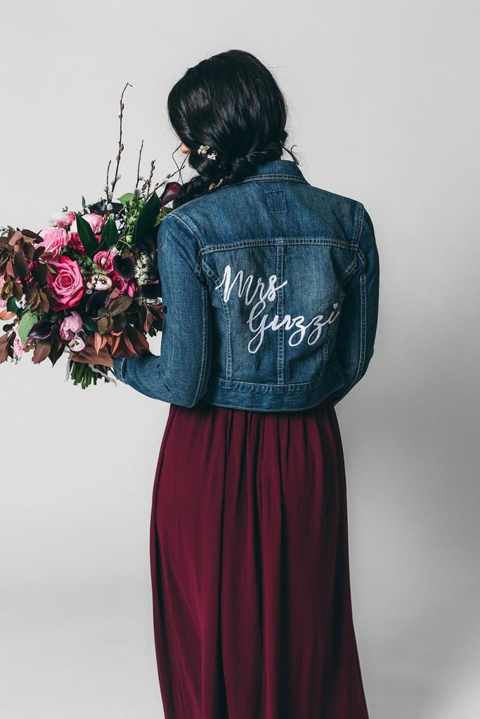 Mrs. Personalized Embroidered Wedding Jacket