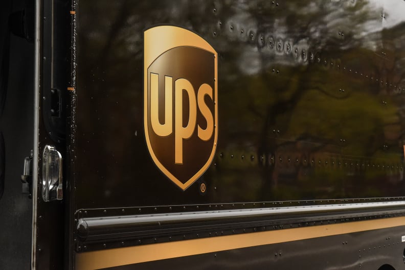 NEW YORK, NY - APRIL 29: A United Parcel Service logo is pictured on April 29, 2020 in New York City. Shares of United Parcel Service, UPS, dropped after the package delivery company reported their first-quarter earnings that fell below expectations.  (Ph