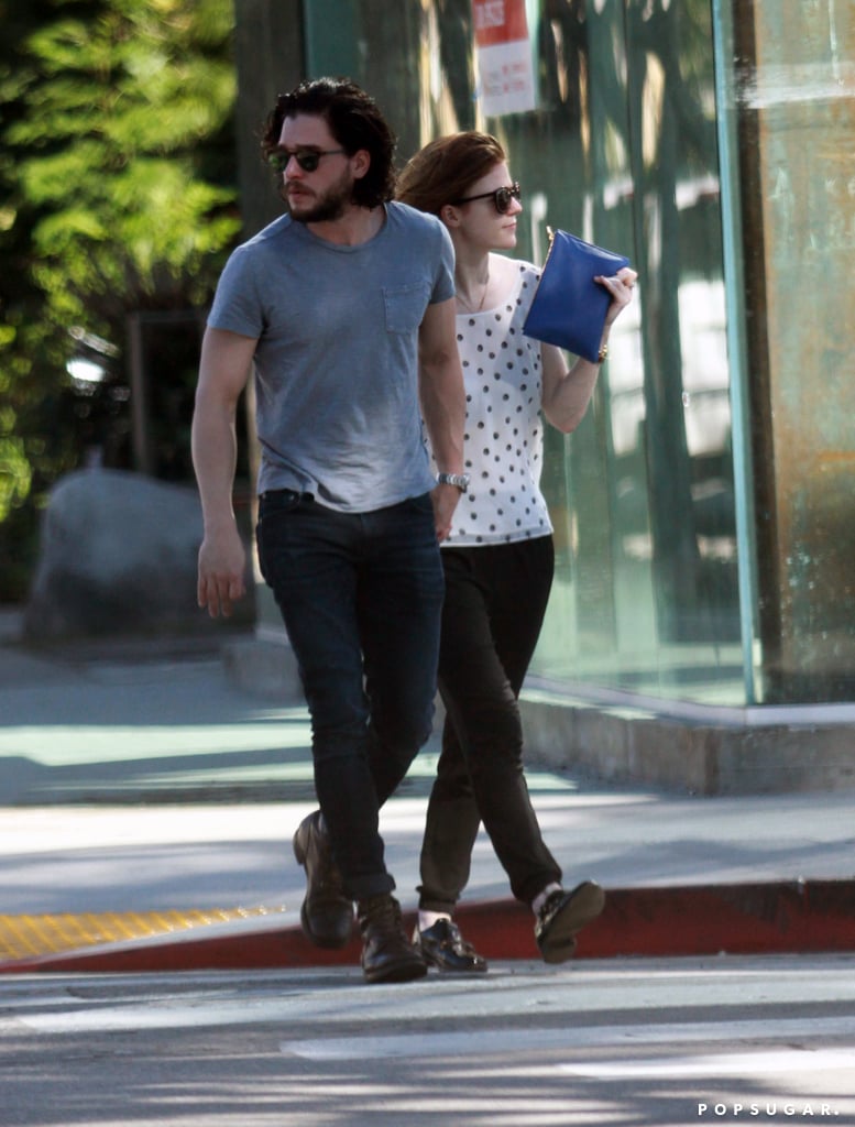 Kit Harington and Rose Leslie Out in Hollywood February 2016