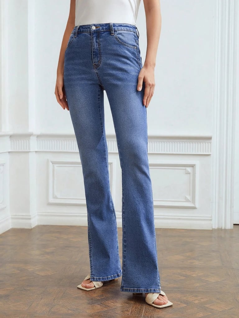 Split Hem Boot-Cut Flares