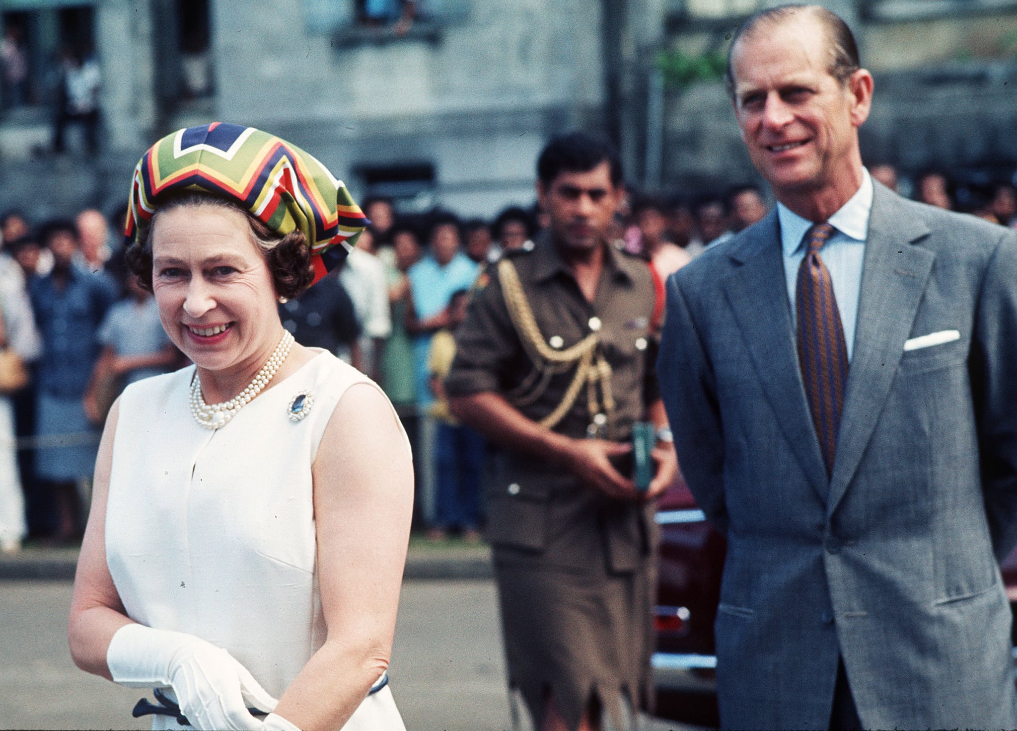 Queen Elizabeth II and Prince Philip in Fiji in 1977