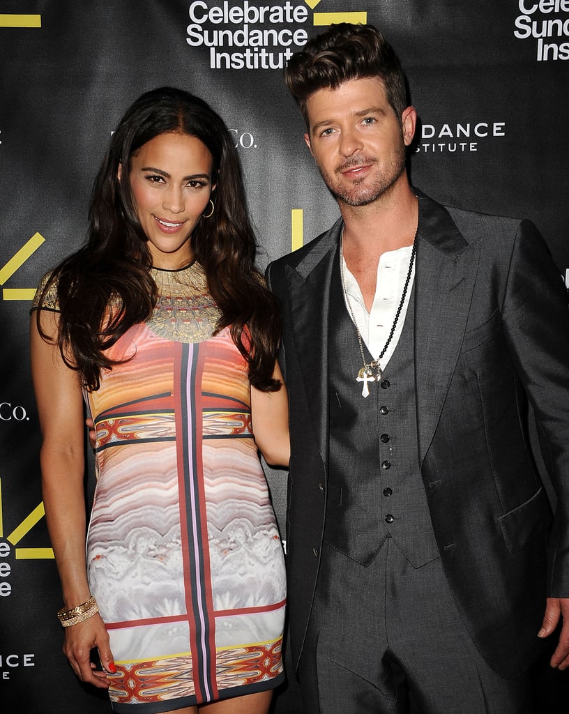 Paula Patton and Robin Thicke