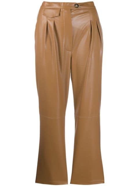 Nanushka Faux Leather Trousers