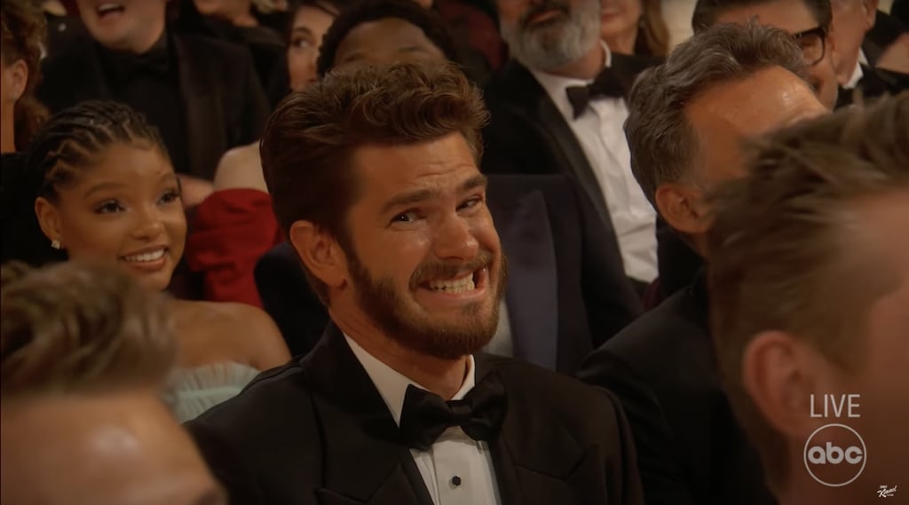 Andrew Garfield's Awkward Oscars Smile Inspires a Meme