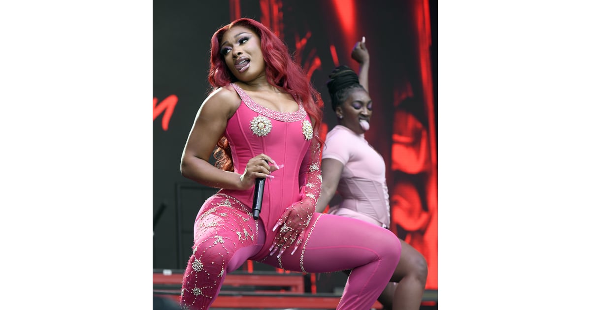 Megan Thee Stallion's Pink Corset at Outside Lands