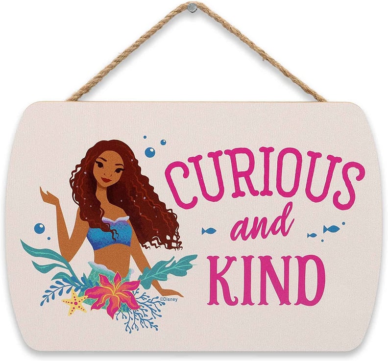Ariel Curious and Kind Hanging Wood Wall Decor