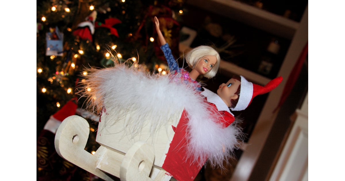 A Sleigh Ride For Two Elf On The Shelf Ideas Popsugar Moms Photo 48 7022