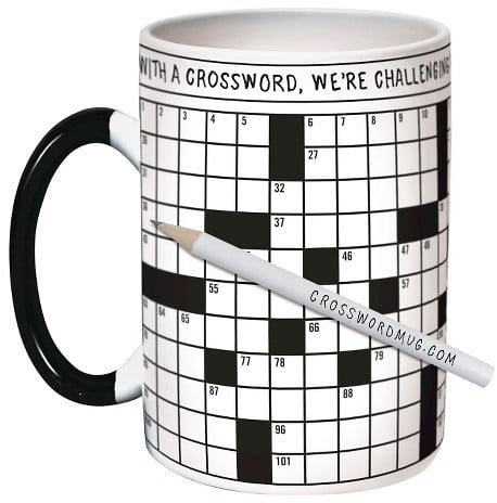 crossword mug puzzle popsugar mugs coffee gadgetking gifts