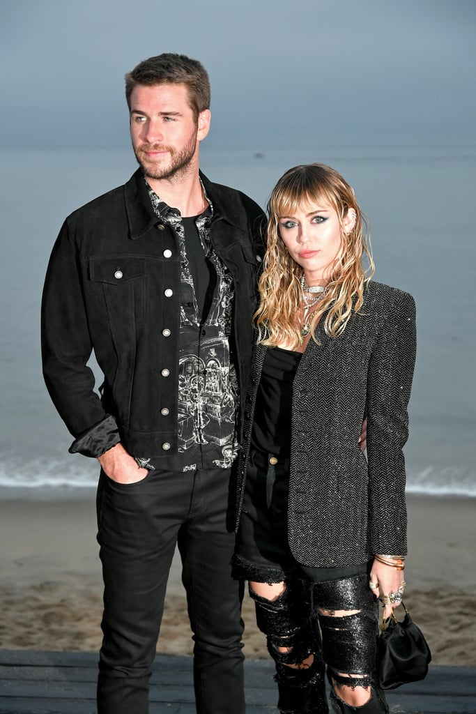 Miley Cyrus and Liam Hemsworth at Saint Laurent Show 2019