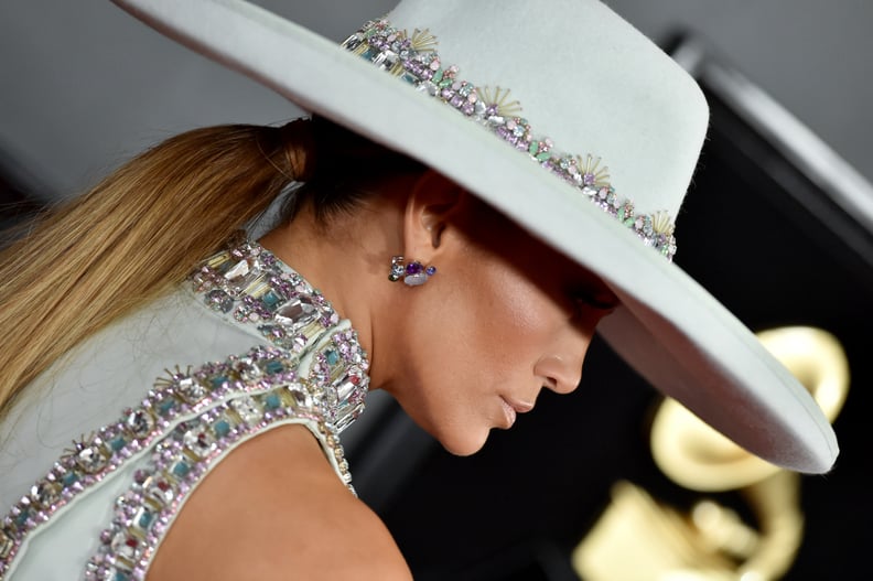 Jennifer Lopez's Ponytail at the 2019 Grammys