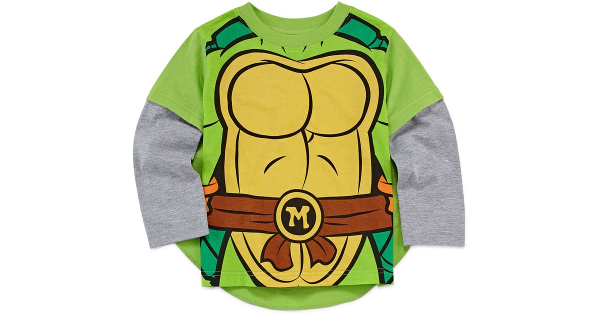 Teenage Mutant Ninja Turtles Birthday Boy Iron on T Shirt Fabric Transfers Long Sleeve T-Shirt