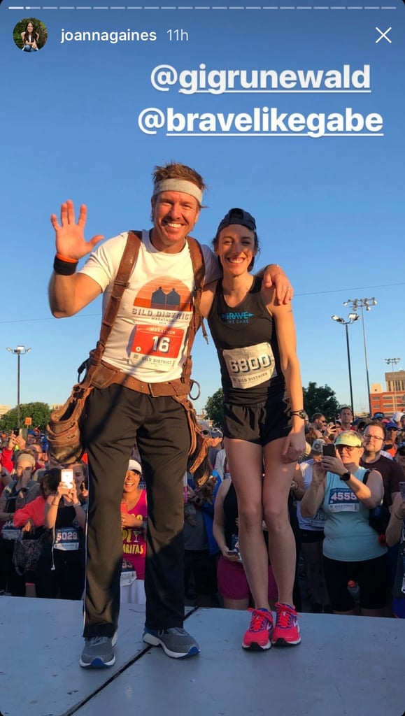 Joanna Gaines Supporting Chip For His First Marathon