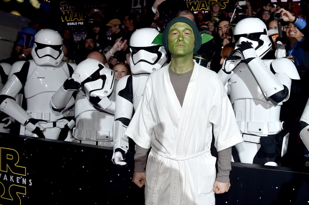 Joseph Gordon-Levitt Yoda Costume at Star Wars Premiere 2015