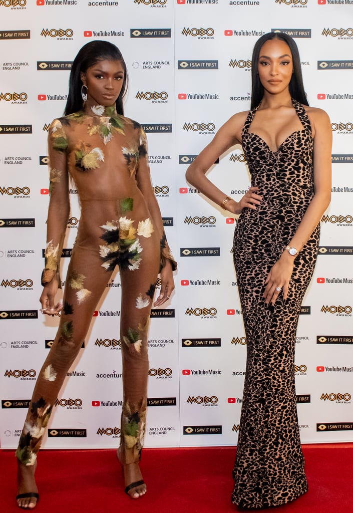 Leomie Anderson and Jourdan Dunn at the MOBO Awards 2020