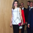 Zoom In on Queen Letizia's Top to See the Amazing Detail That Makes It a Standout