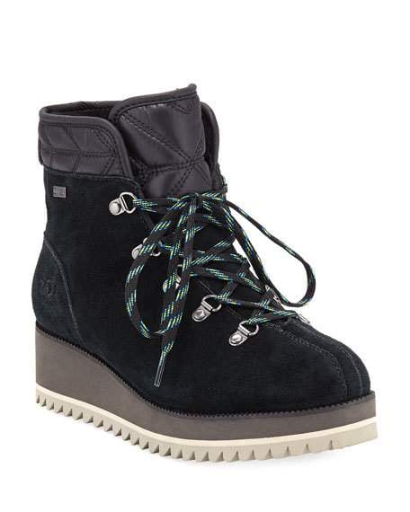 UGG Birch Lace-Up Wedge Hiker Booties