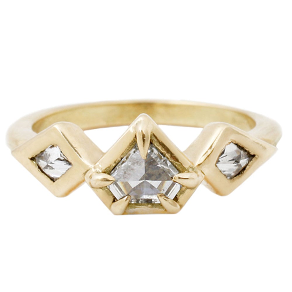 Yellow Gold: Demi Prism Ring