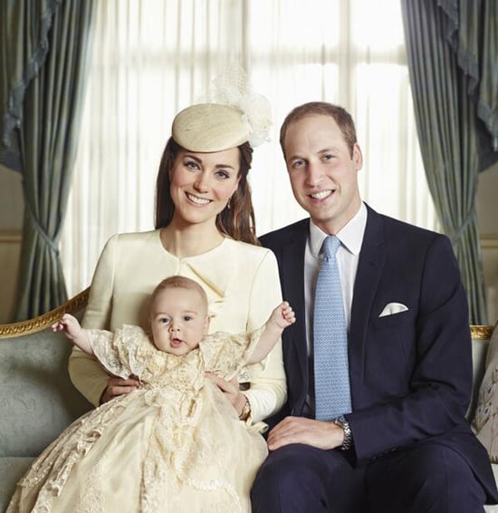 Prince George's christening photo captured his playful side.