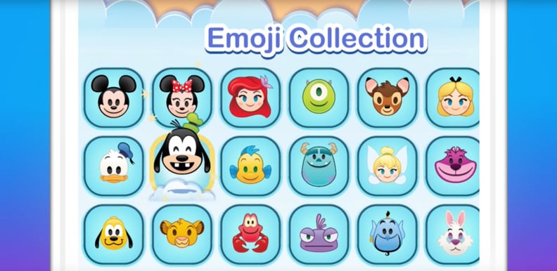 A peek at the Disney emoji.