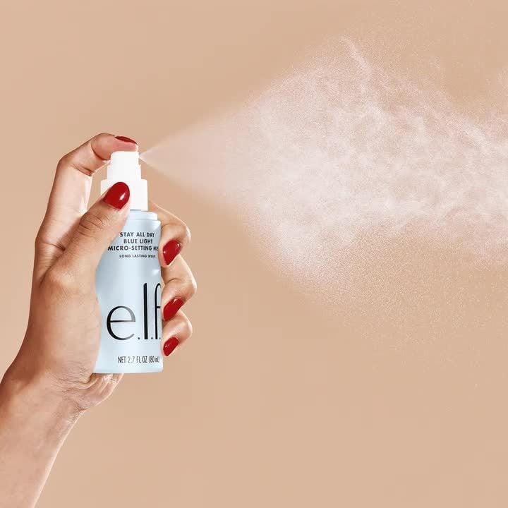 A Genius Beauty Tool: e.l.f. Stay All Day Blue Light Long Lasting Setting Spray