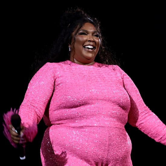 Lizzo's Hot-Pink Thong Bikini With Chanel Fishnet Tights