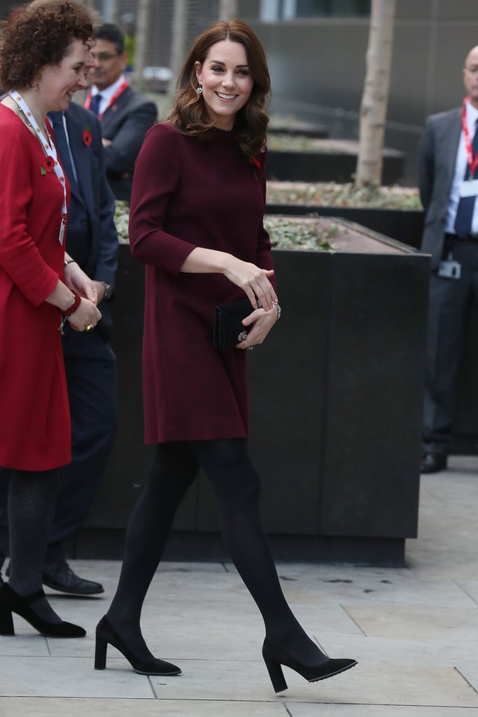 Kate Middleton Red Goat Dress | POPSUGAR Fashion