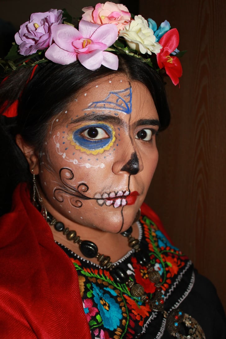 Frida Faceoff 8 Scary Halloween Makeup Ideas From Reddit POPSUGAR Beauty Photo 2