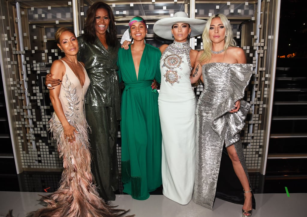 Pictured: Jada Pinkett Smith, Michelle Obama, Alicia Keys, Jennifer Lopez, and Lady Gaga