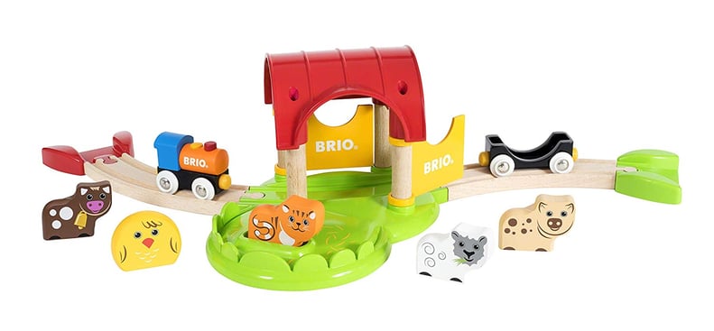 Brio My First Farm Wooden Toy Train Set