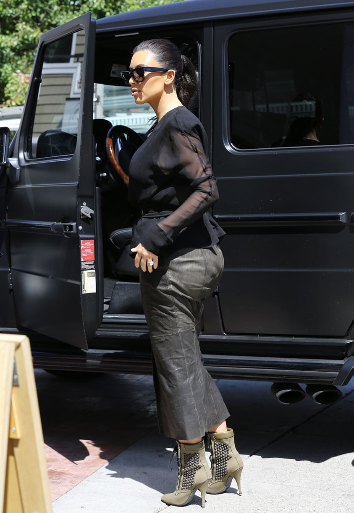 Kim Kardashian Wearing North Earrings | Pictures