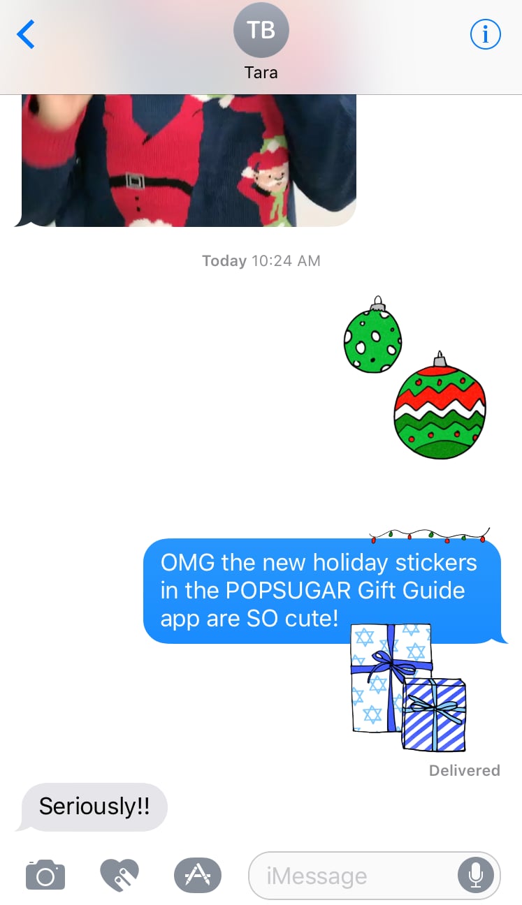 Now, use the stickers all over your iMessages!