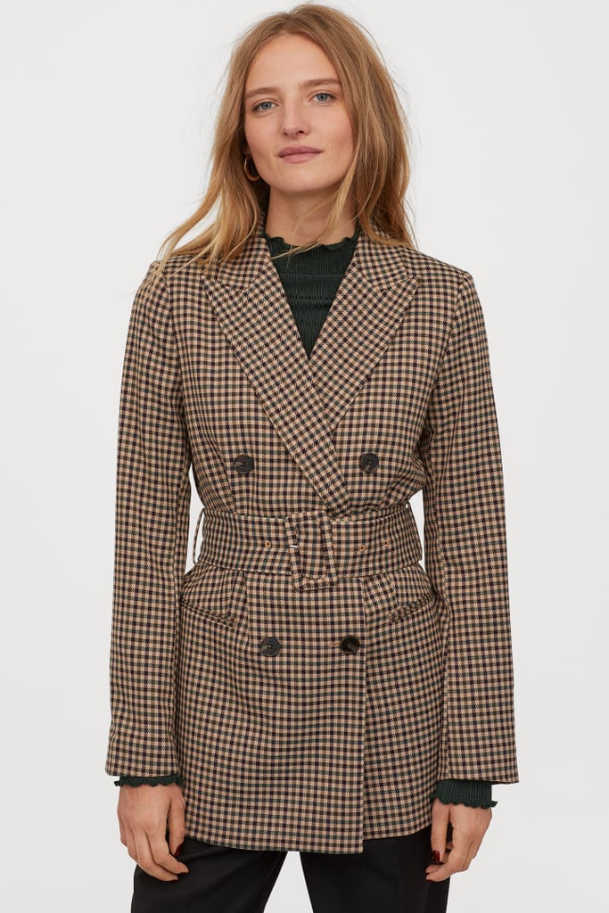 H&M Double-breasted Belted Jacket
